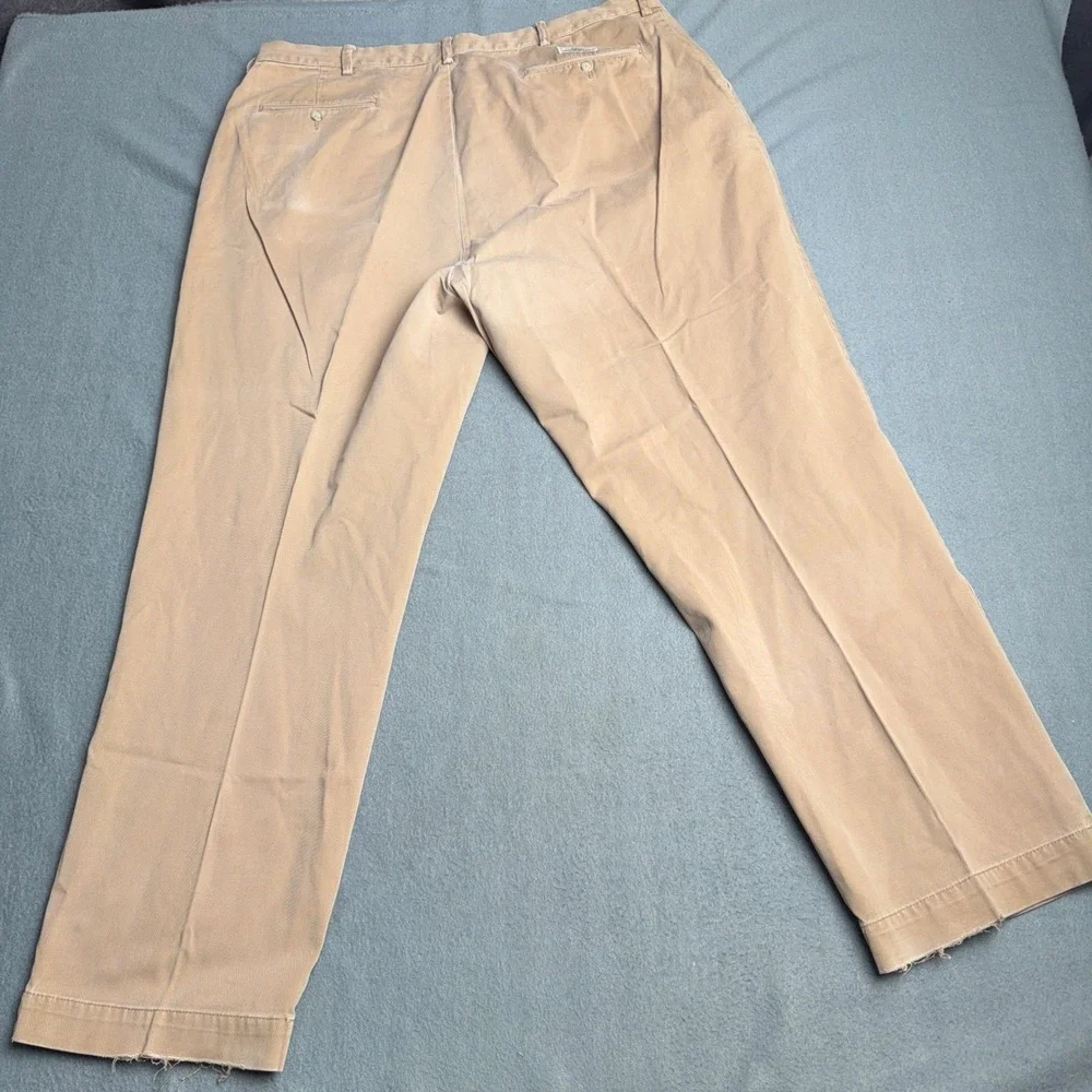 Polo Ralph Lauren Classic Chino Tan Khaki Cotton Twill Straight Pants 40x30